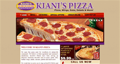 Desktop Screenshot of kianispizza.com